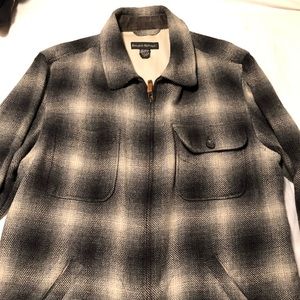 Banana Republic Mens M plaid zip jacket